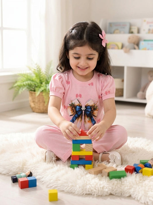Baby Girl Premium Co-Ord Pajama Set (Top & Bottom)