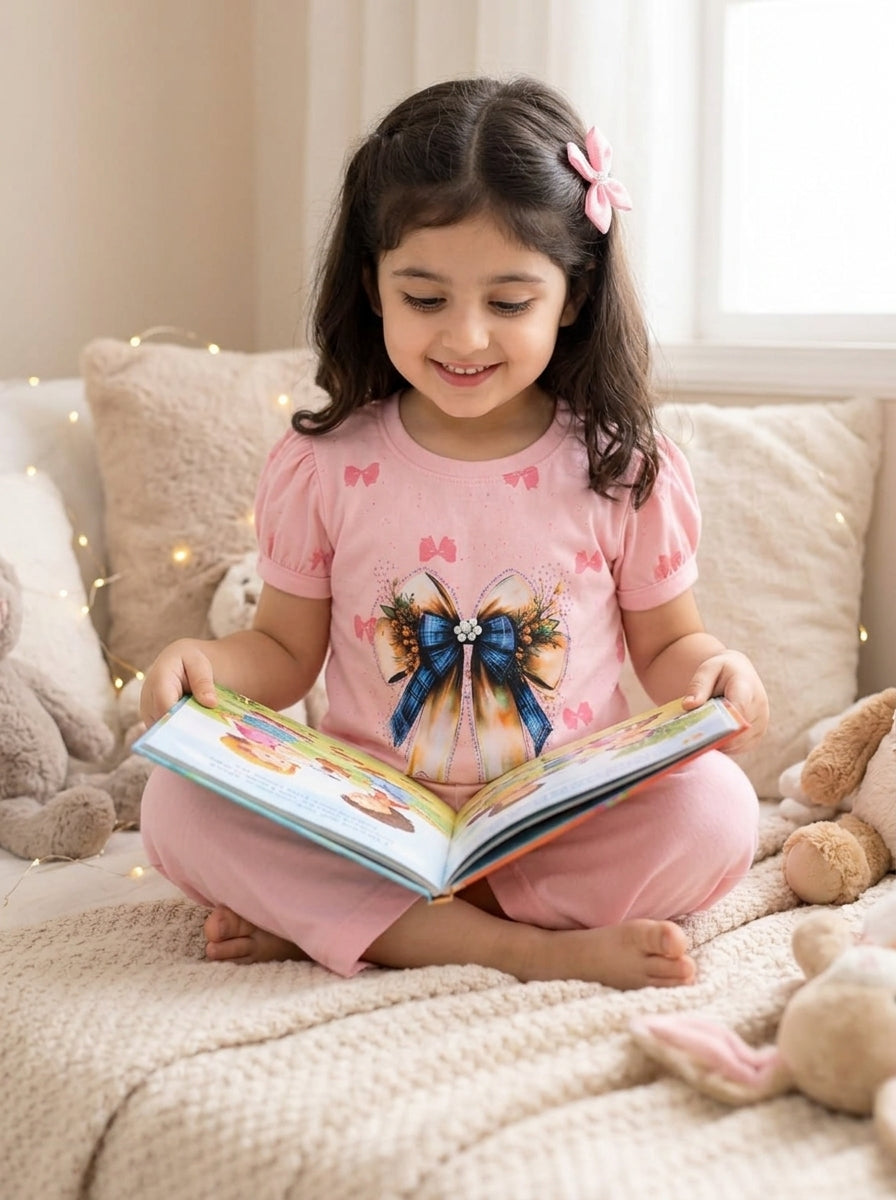 Baby Girl Premium Co-Ord Pajama Set (Top & Bottom)