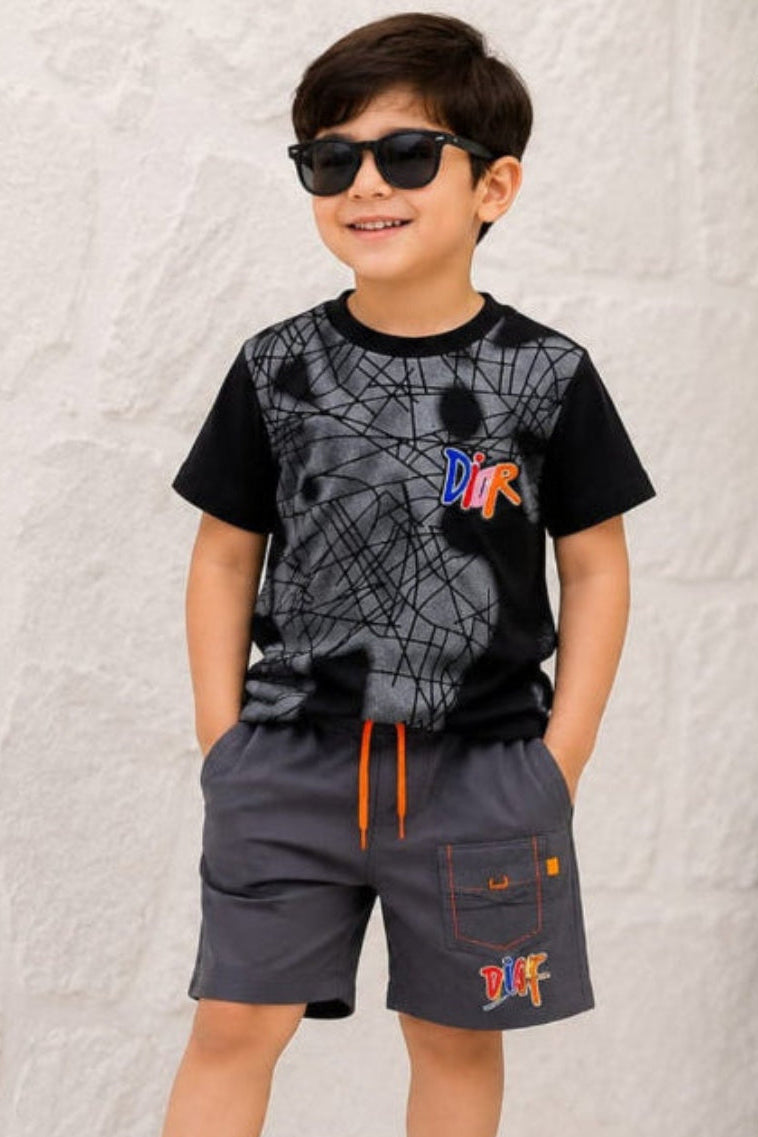 Boys Cool Graphic T-Shirt & Shorts Set